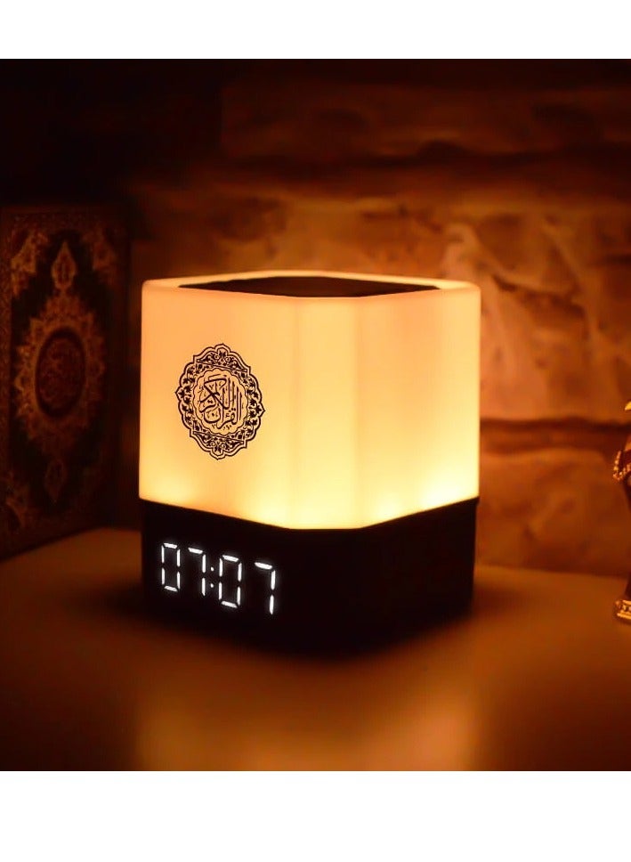 Equantu Touch Lamp Azan Clock Quran Cube Speaker QB303 - Image 2