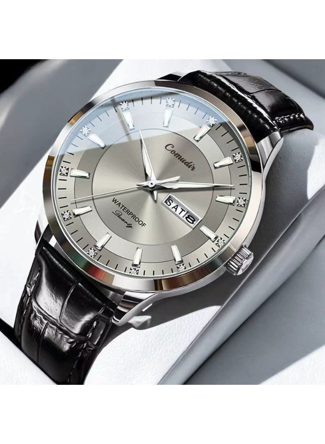 general Fully automatic mechanical men's watch, men's waterproof, resistant to moisture, luminous, double date display, calendar function - Image 1