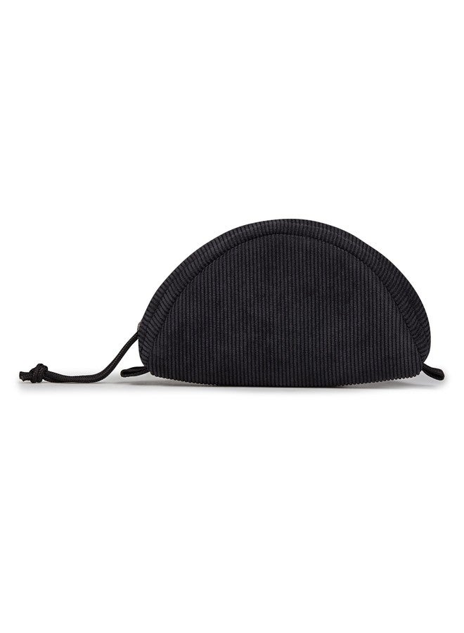 JanSport Luna Large Pouch - Padded Taco-Style Design with Main Zippered Compartment, Black Corduroy - Image 2