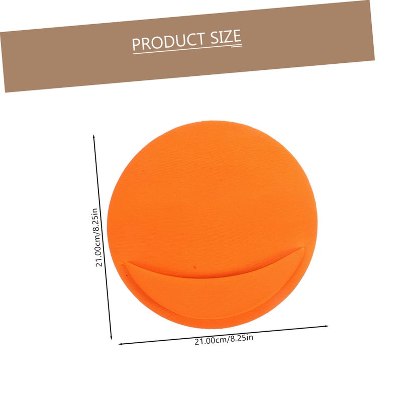 Ergonomic Mouse Pad Set With Wrist Rest 2Pcs Round Design Small Size For Laptop Office - Image 3