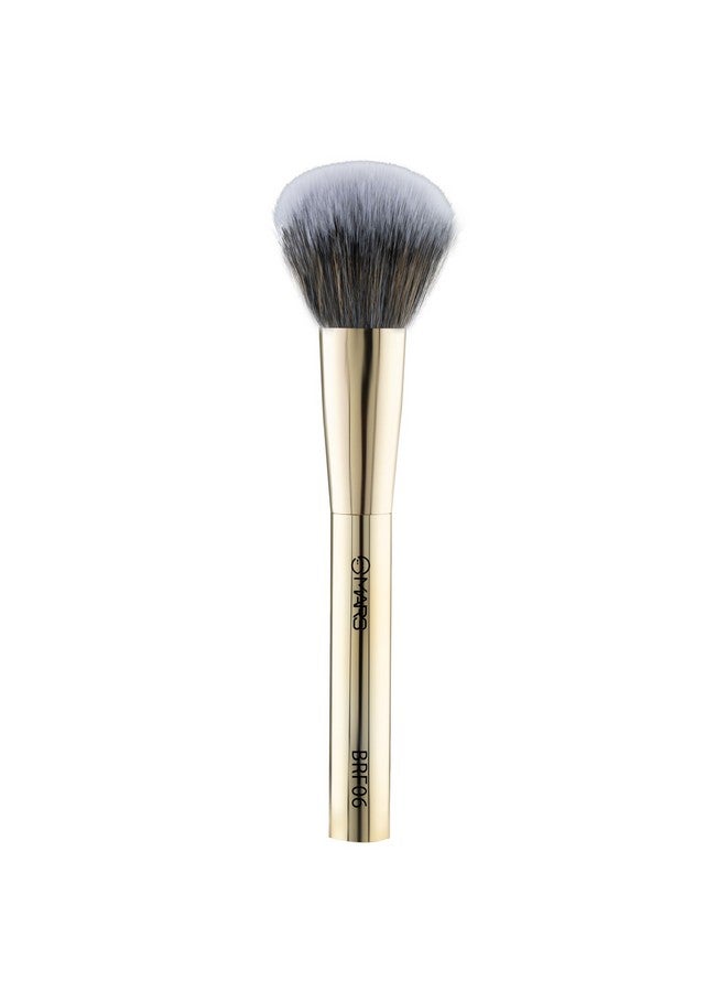 Mars MARS Artist's Arsenal Professional Blush Brush | Feather Soft Bristle | Suitable for Powder, Cream & Liquid | Precise Synthetic Bristles | Luxe Design Makeup Brush (Golden) - Image 1