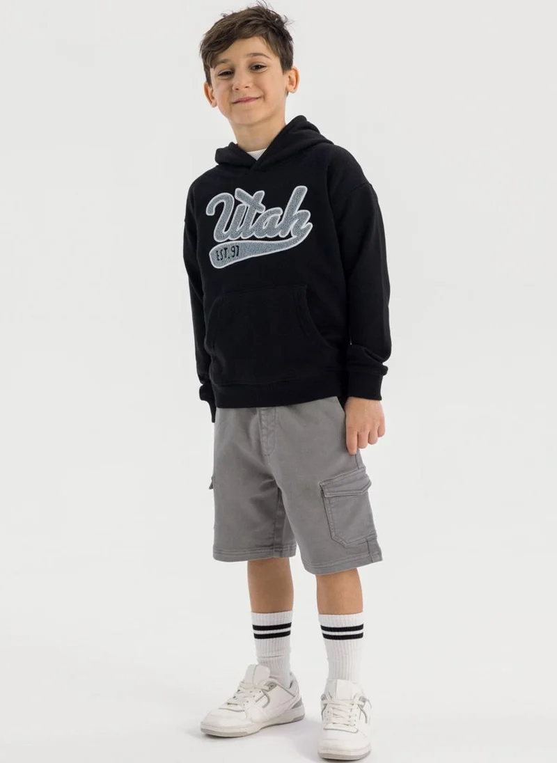 MINOTI Teen Boys Oversized Hoodie with Kangaroo Pocket