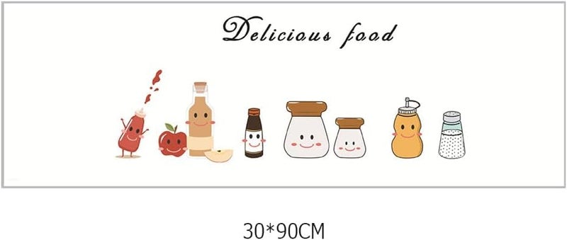 HEUREKA Ice Creame Fruits Wall Tiles Stickers Waterproof, Kitchen Stickers for Wall, Wall Sticker for Kitchen, Kitchen Sticker, Kitchen Tiles Wall Stickers (30 CM X 90 CM) - Image 2