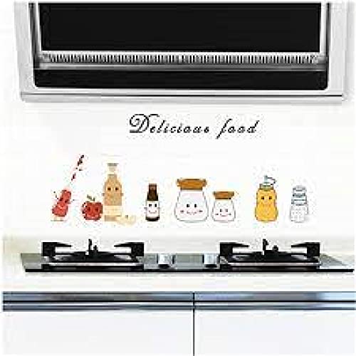 HEUREKA Ice Creame Fruits Wall Tiles Stickers Waterproof, Kitchen Stickers for Wall, Wall Sticker for Kitchen, Kitchen Sticker, Kitchen Tiles Wall Stickers (30 CM X 90 CM) - Image 4