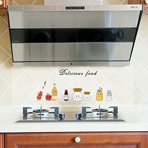 HEUREKA Ice Creame Fruits Wall Tiles Stickers Waterproof, Kitchen Stickers for Wall, Wall Sticker for Kitchen, Kitchen Sticker, Kitchen Tiles Wall Stickers (30 CM X 90 CM) - Image 1