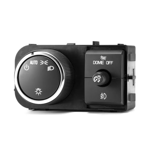 Lin Cin Yin Headlight Switch for 2007-2014 Chevy Tahoe Avalanche Silverado Suburban GMC Sierra Yukon XL 1500 2500 3500 Fog Light Dimmer Dome Switch Instrument Panel Control 25858705 15096895 15926099 - Image 1