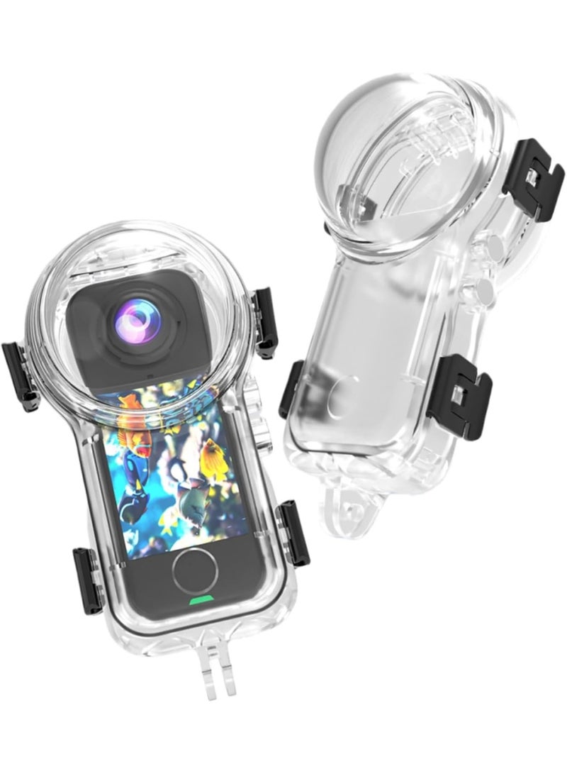 حالة الغوص الغير مرئية لـ Insta360 X4 الهواء ، مقاومة للتآكل والخدش ، 360 درجة عدم الرؤية الكاملة لـ Insta 360 X4 كاميرا الهواء Case مقاومة للماء مقاومة للماء إلى عمق 50 متر - Image 1