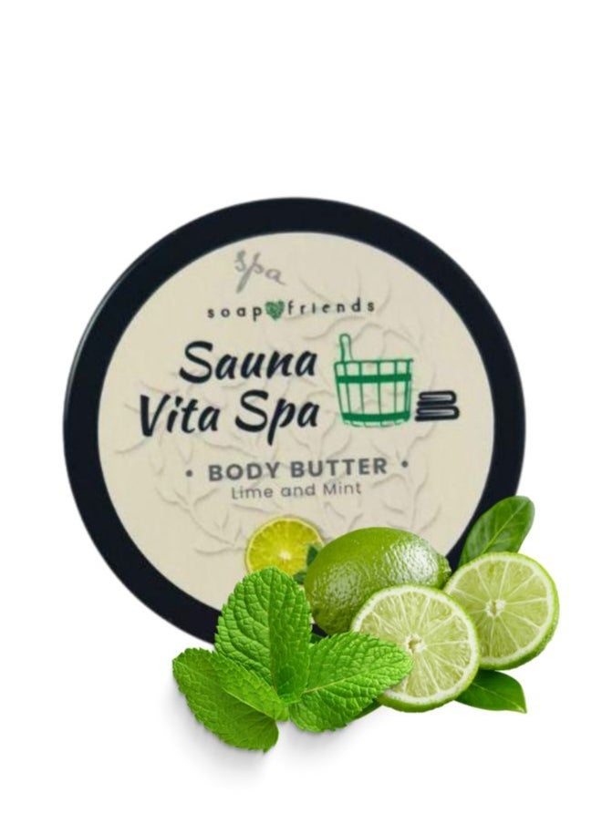 Soap&Friends Nourishing Lime Mint 50ml Body Butter Ideal Post-Sauna Moisturizer for Silky Skin  - Image 1