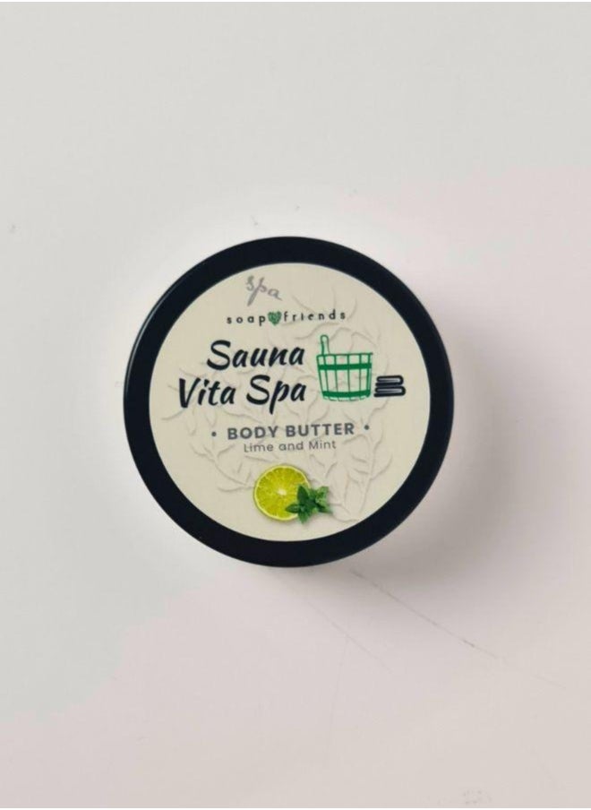 Soap&Friends Nourishing Lime Mint 50ml Body Butter Ideal Post-Sauna Moisturizer for Silky Skin  - Image 5