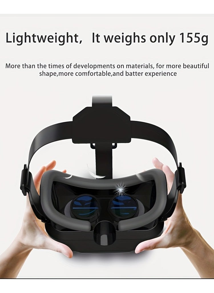 3D VR Headset with Blue Light Filter, Smart Virtual Reality Glasses  - Image 2