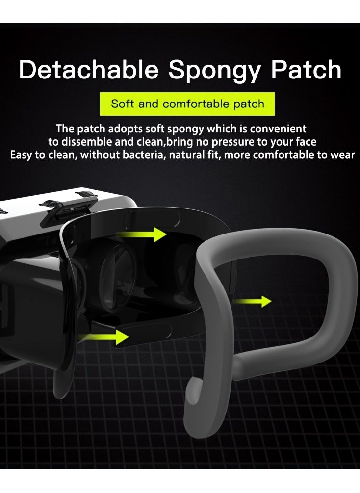 3D VR Headset with Blue Light Filter, Smart Virtual Reality Glasses  - Image 3