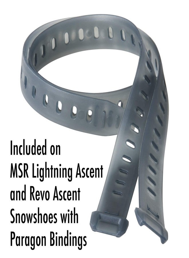 MSR Paragon/PosiLock Snowshoe Binding Replacement Strap Set (1 Pair), 14 Inch, Grey - Image 4