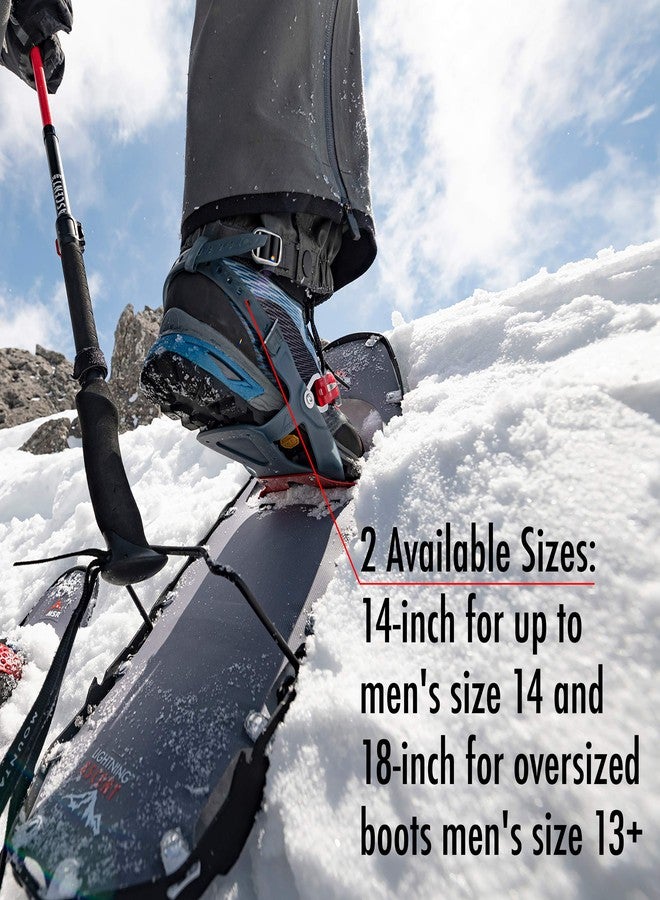 MSR Paragon/PosiLock Snowshoe Binding Replacement Strap Set (1 Pair), 14 Inch, Grey - Image 3