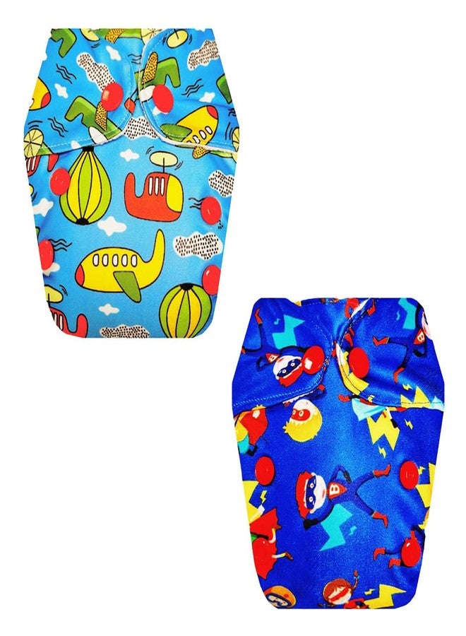 حفاضات قماشية فاخرة من دمبلدو للأطفال حديثي الولادة مع حشوة داخلية (عبوة من قطعتين) | شعور بالجفاف والراحة | قابلة لإعادة الاستخدام والغسل | سريعة الجفاف | موثوق بها من قبل الأمهات | من 0 إلى 4 أشهر | للجنسين - Image 1