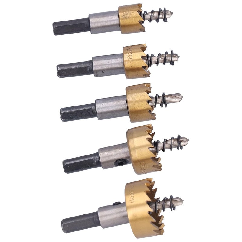 مجموعة مناشير الثقب HSS فولاذ عالي القوة للحفر على المعادن باستخدام المثقاب الكهربائي - Image 5