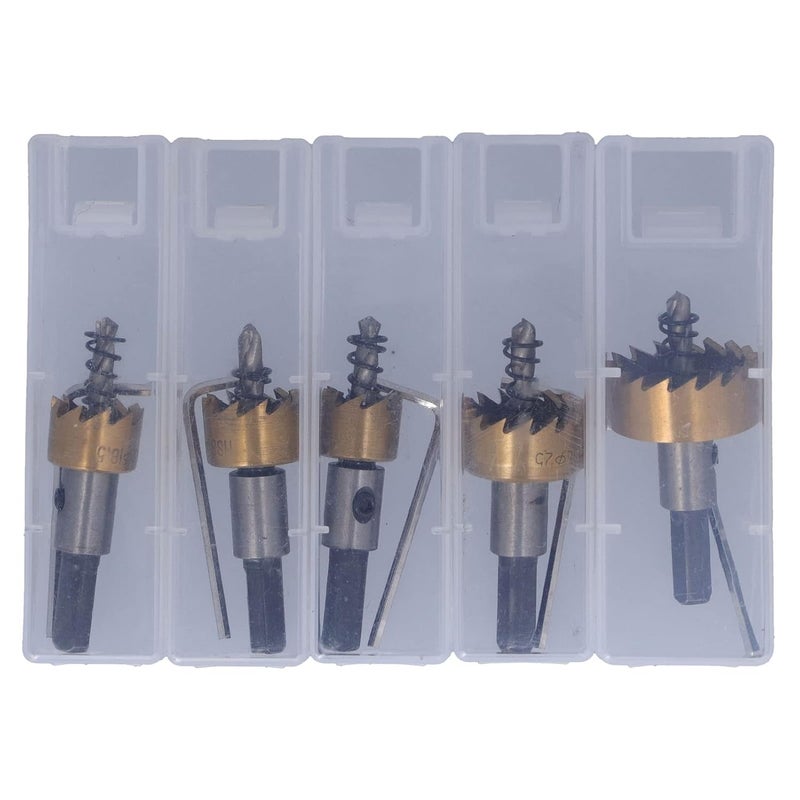 مجموعة مناشير الثقب HSS فولاذ عالي القوة للحفر على المعادن باستخدام المثقاب الكهربائي - Image 1