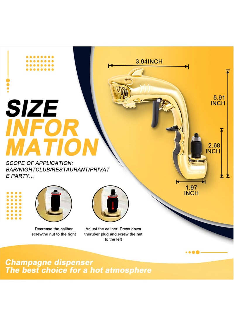 SYOSI SYOSI Champagne Gun Shooter, Spray Gun Champagne Stoppers Dispenser  - Image 3