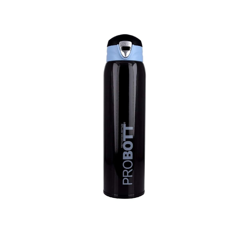 PROBOTT Thermosteel Vacuum Flask Hot & Cold Sports Bottle Each 500ml -Black (Pack of 2) - Image 2