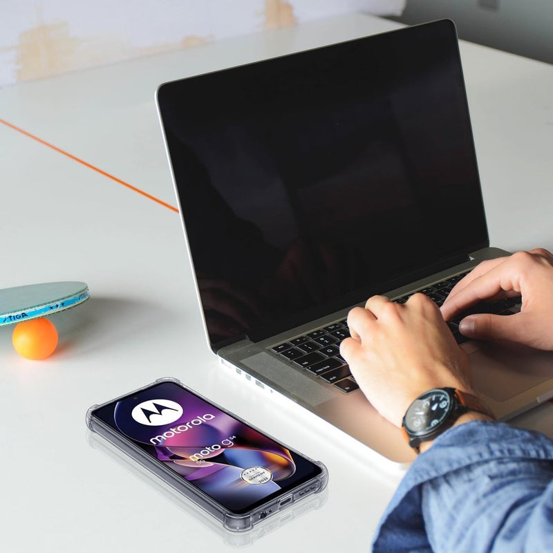 Realcase غطاء خلفي سيليكون لموتو G54 5G، مقاوم للخدوش، شفاف كريستالي، واقي للصدمات، غطاء خلفي لموتو G54 5G - Image 5