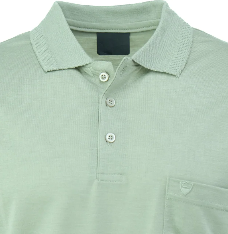 اوبلاند Men's Polo Collar Brand Rigging Pocket Short Sleeve Solid Color Normal Cut Full Fit Premium Cotton Fabric T-Shirt