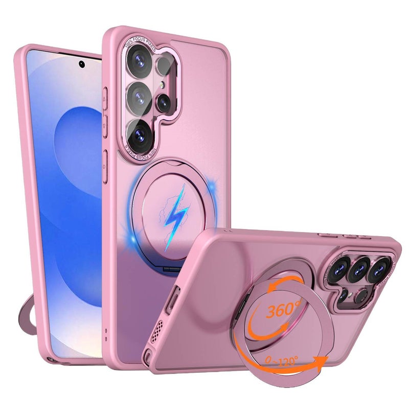 MagSafe Case | Kickstand | 360° Rotating Ring | Cover for Samsung S26 Ultra / Samsung S26 | TPU+Acrylic - Image 5