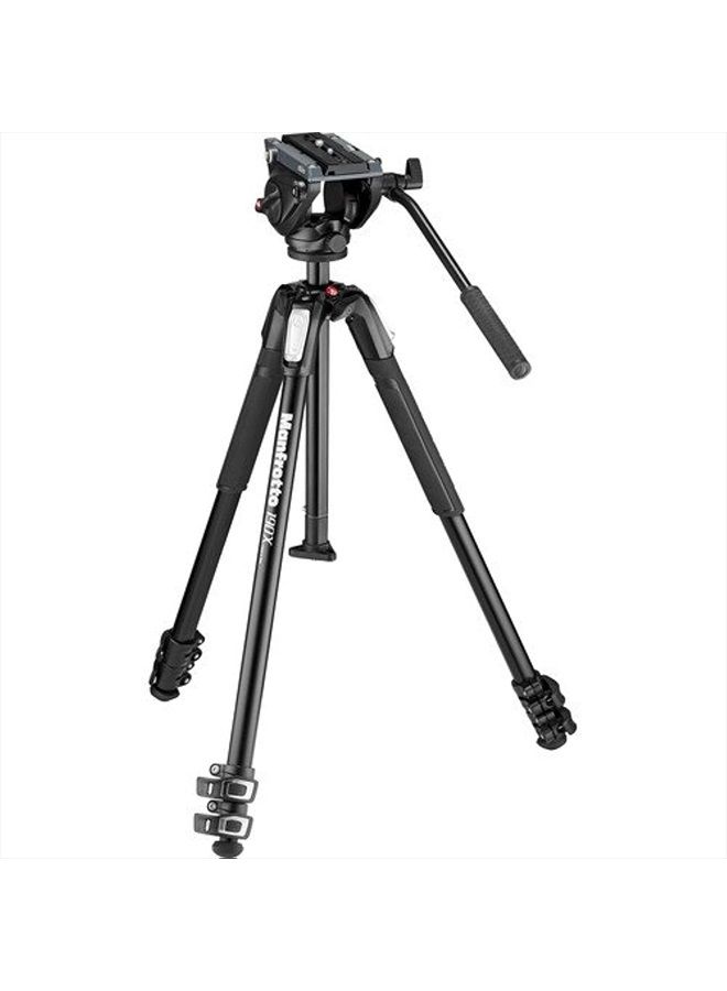 Manfrotto رأس فيديو سائل MVH500AH مع حامل ثلاثي MT190X3 - Image 1