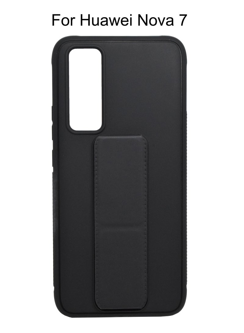 BORTONY Protective Case Cover With Finger Grip Stand For Huawei Nova 7 - Image 1