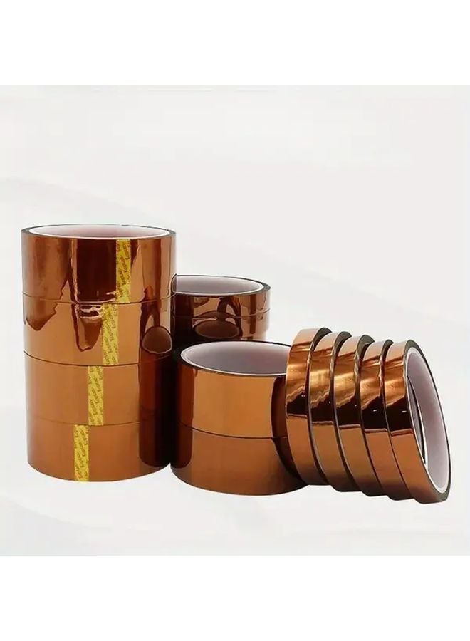 High Temperature Resistant Golden Adhesive Tape 1 Roll Polyimide For Battery Insulation - Image 3