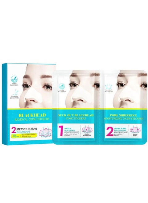 Blackhead Removal Nose Stickers 2 Steps