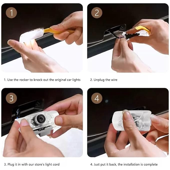 ROADSTAR Door Logo Light For Lexus Is 250 Is 300C Is350C Is250 F Sport Is300H Is200T Rx450H Rx200T Rx270 Rx350 Puddle Light Welcome Door Logo Light F Edition - Image 4