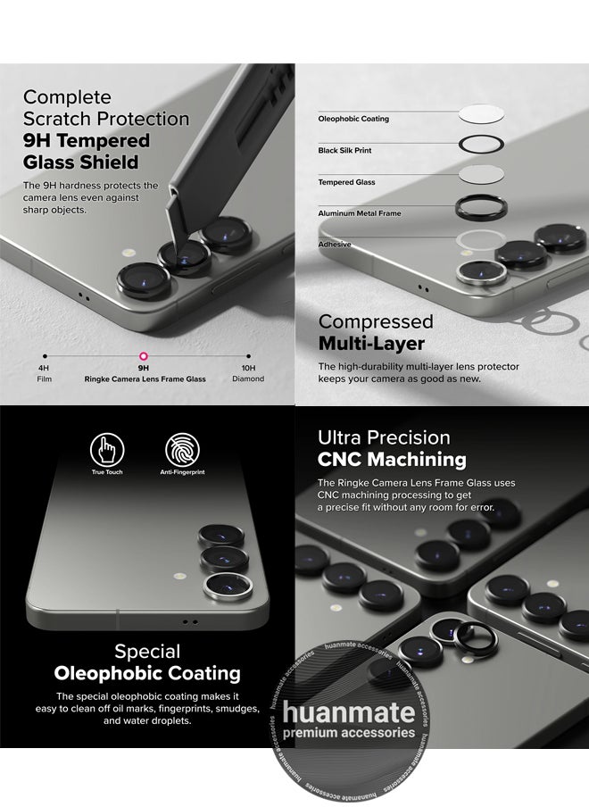 2 in 1 Samsung Galaxy S25 Plus Screen & Camera Protector - High Transparency Full Coverage Shield for Scratch & Impact Protection - Screen & Camera Protector for Samsung Galaxy S25 Plus