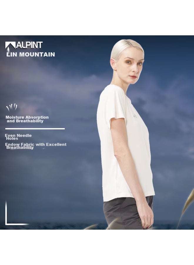 Alpint Mountain 3m Technology Quick-dry Men's Short-sleeve T-shirt, Elastic Breathable Outdoor Quick-dry Shirt For Women, Summer Sports - Image 3