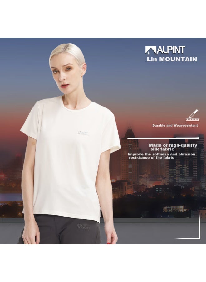 Alpint Mountain 3m Technology Quick-dry Men's Short-sleeve T-shirt, Elastic Breathable Outdoor Quick-dry Shirt For Women, Summer Sports - Image 5