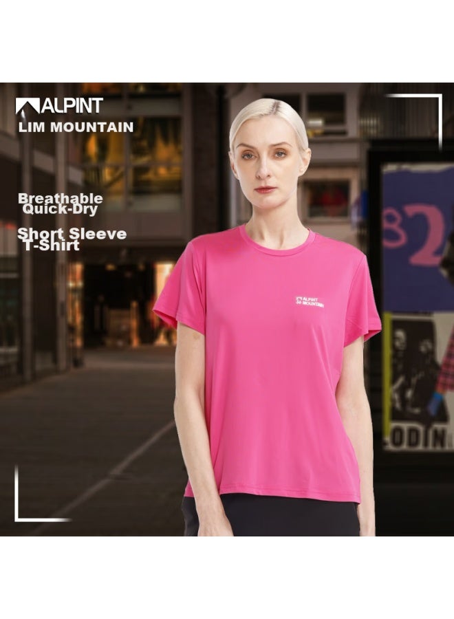 Alpint Mountain 3m Technology Quick-dry Men's Short-sleeve T-shirt, Elastic Breathable Outdoor Quick-dry Shirt For Women, Summer Sports - Image 2