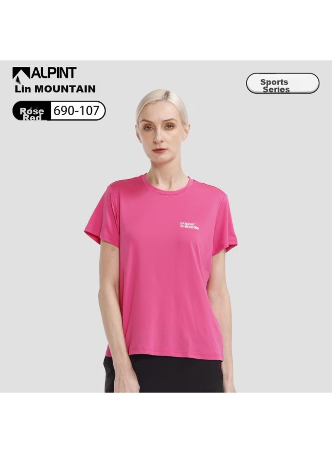 Alpint Mountain 3m Technology Quick-dry Men's Short-sleeve T-shirt, Elastic Breathable Outdoor Quick-dry Shirt For Women, Summer Sports - Image 1