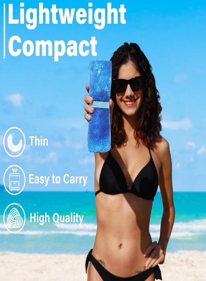 Widdonen Lightweight Thin Microfiber Beach Towel Sand Free Quick Dry Absorbent Compact Soft Pool Swim Travel Towels Extra Large Oversized Beach Accessories Packable Essentials Stuff Gifts for Adult - Image 2