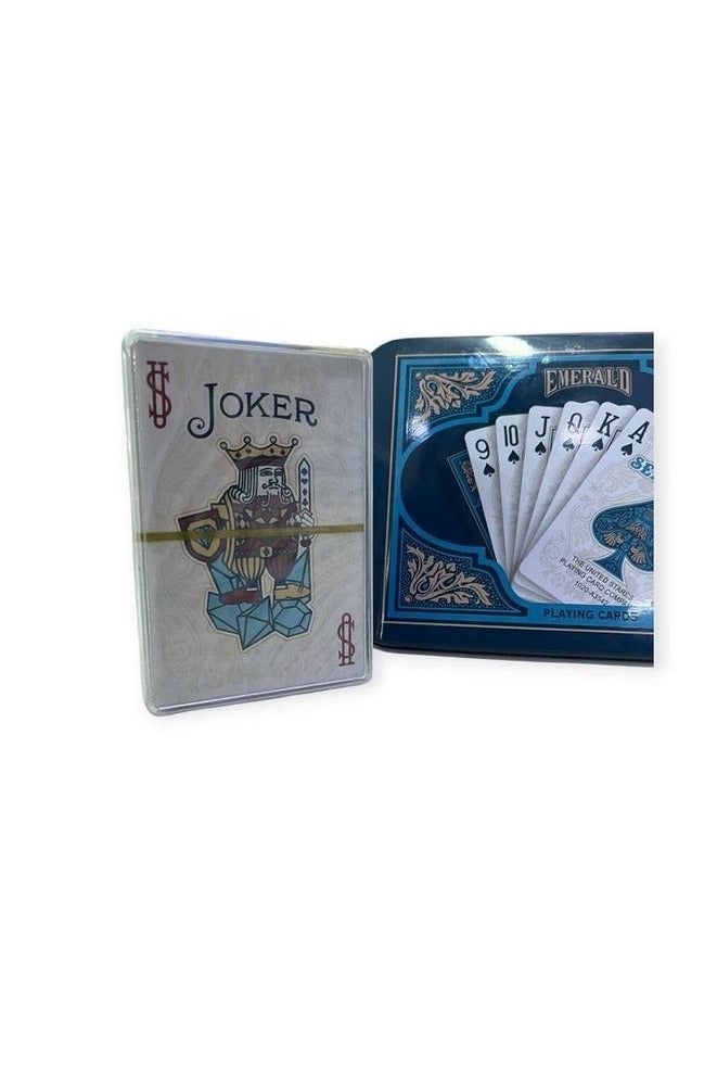 Emerald Luxury Playing Card Set with Royal Design - Two Boxes in an Elegant Metal Box. Playing Cards - Metal Card Box - Card Games - Group Games - Family Games - Image 4