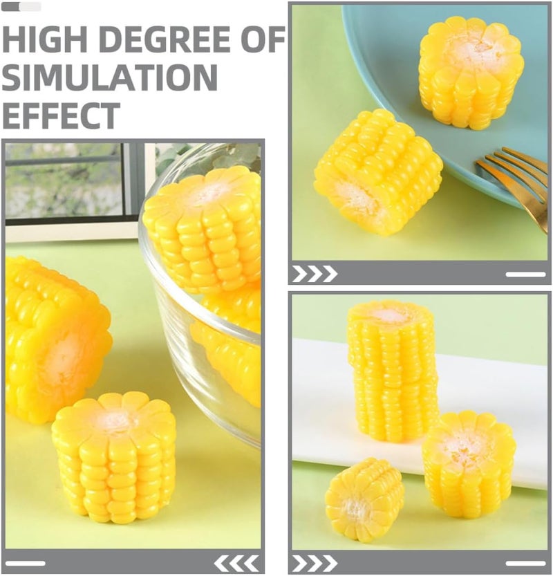 jojofuny Artificial Corn Slices 5pcs Fake Vegetable Decoration Simulation Corn Cob for Kitchen Farmhouse Home Décor Creative Food Ornament - Image 5