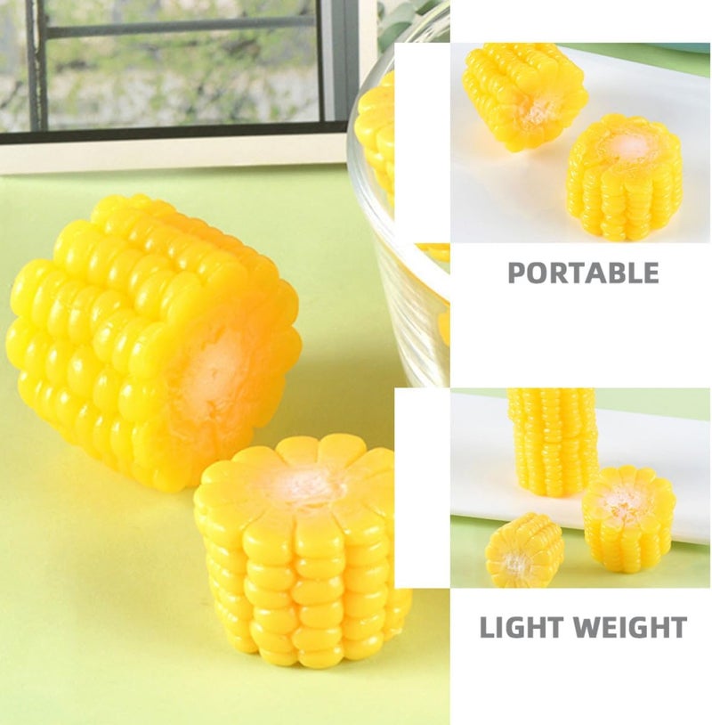 jojofuny Artificial Corn Slices 5pcs Fake Vegetable Decoration Simulation Corn Cob for Kitchen Farmhouse Home Décor Creative Food Ornament - Image 3