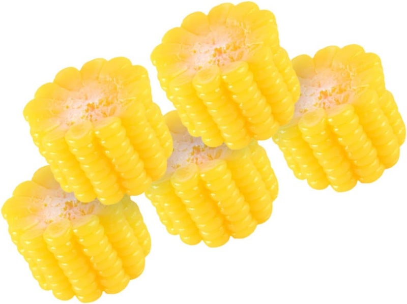 jojofuny Artificial Corn Slices 5pcs Fake Vegetable Decoration Simulation Corn Cob for Kitchen Farmhouse Home Décor Creative Food Ornament - Image 1