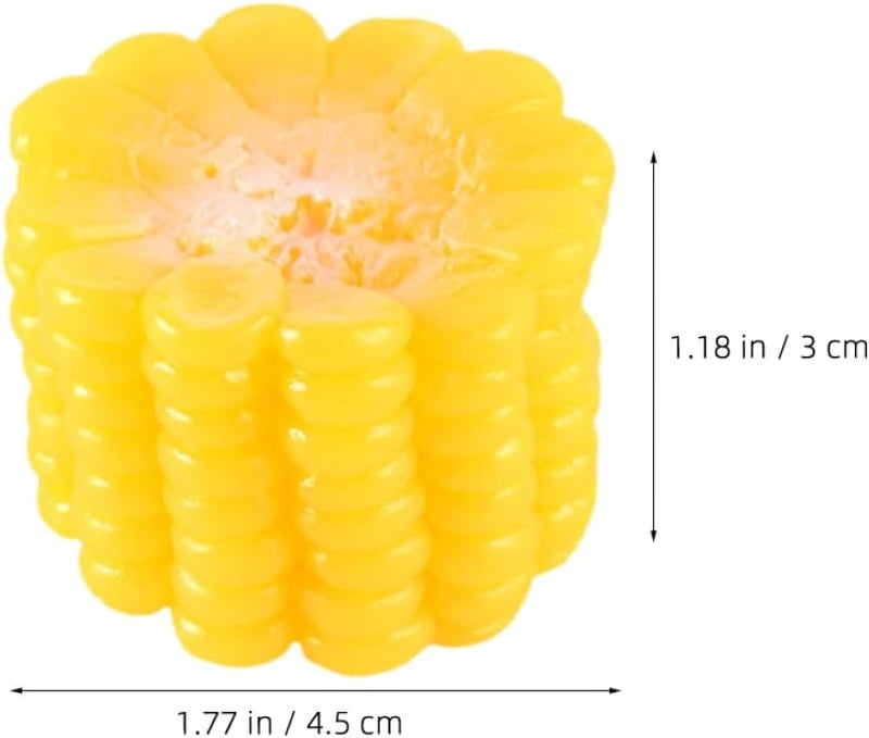 jojofuny Artificial Corn Slices 5pcs Fake Vegetable Decoration Simulation Corn Cob for Kitchen Farmhouse Home Décor Creative Food Ornament - Image 2