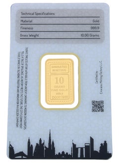 EMIRATES MINTING Emirates Minting 10 Grams Flower Gold Bar 999.9 Purity  - Image 2