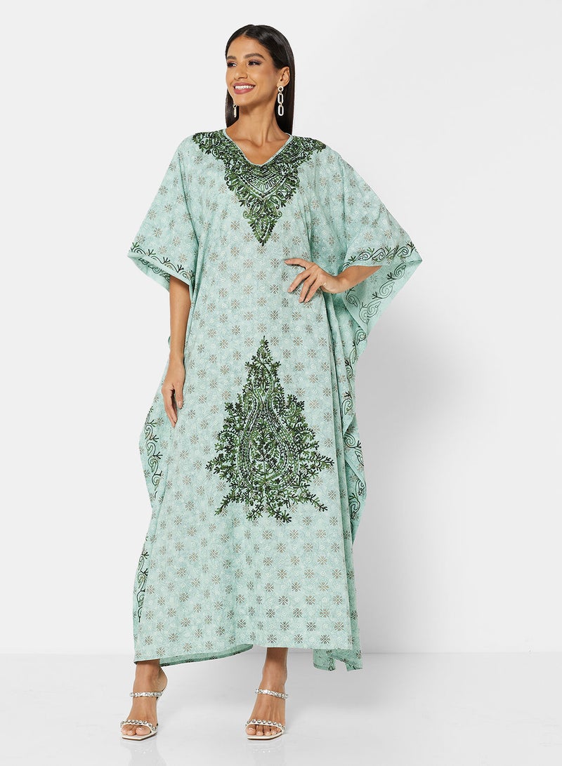 ARABIAN CLOSET EMBROIDERED KAFTAN - Image 1