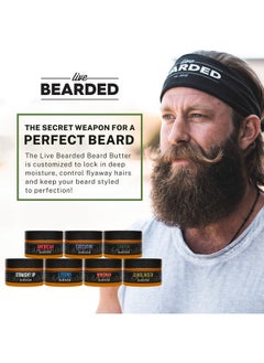 Live Bearded : Beard Butter Tombstone Leave In Conditioner For Beards 3 Oz. Moisturize Style Condition Allnatural Ingredients With Shea Butter Light To Medium Hold Made In The Usa  - Image 4