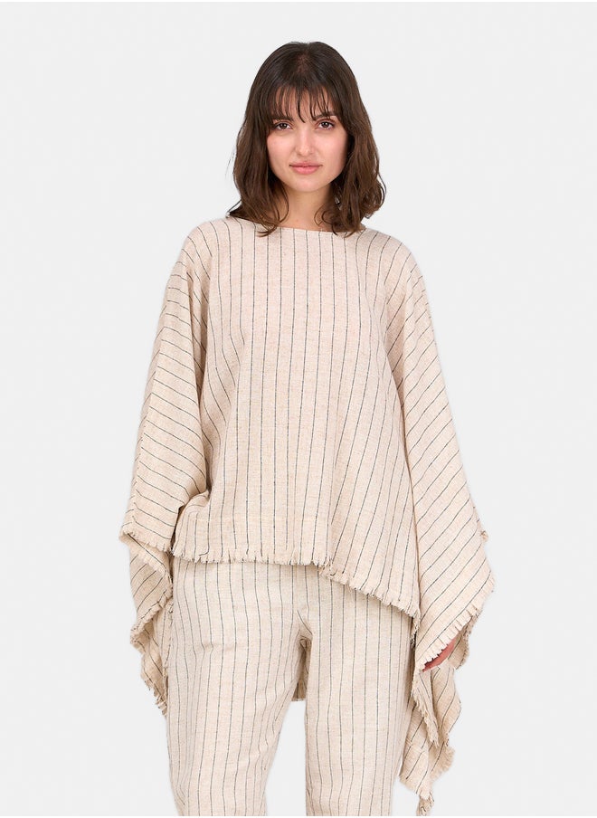Clue Linen Boxy Poncho  - Image 1