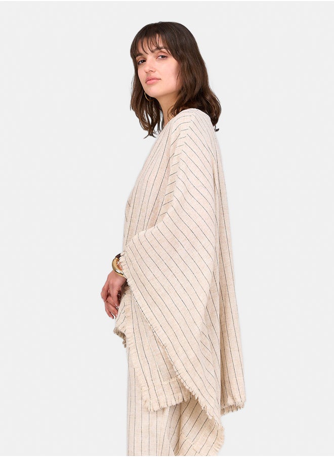 Clue Linen Boxy Poncho  - Image 2