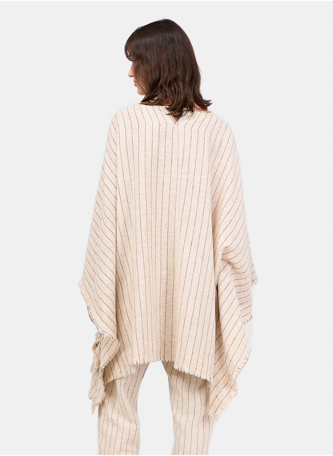 Clue Linen Boxy Poncho  - Image 3