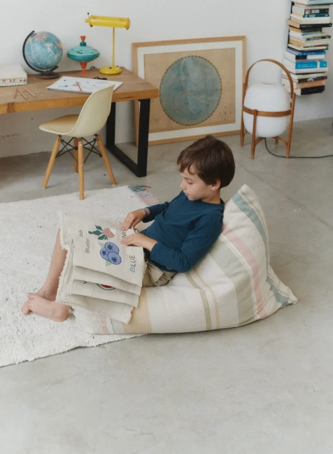 لورينا كانالز Pouf Cleo Multi-Stripe