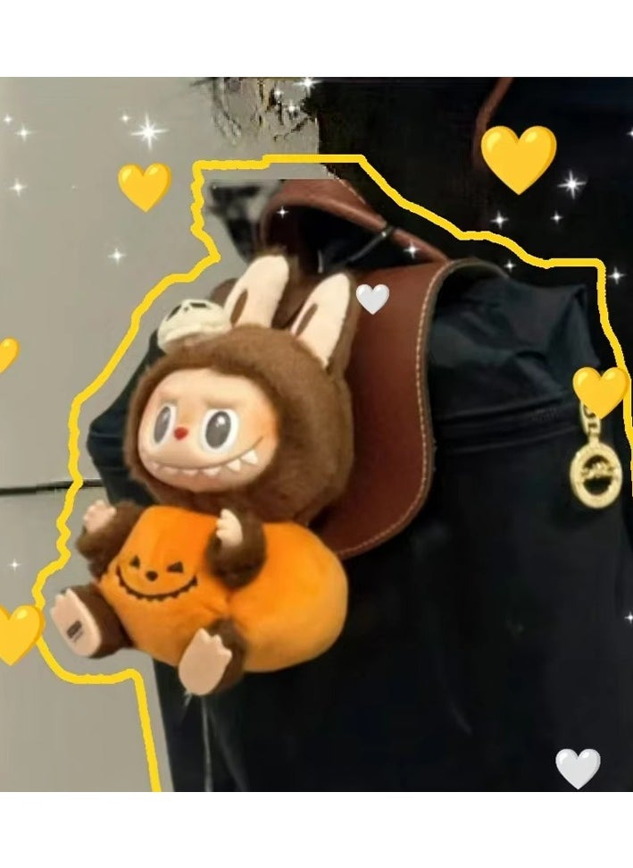 Labubu Pop Mart Pumpkin Plush Pendant Series Collectible Toy Art  - Image 4