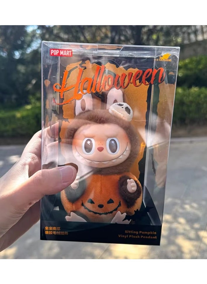 Labubu Pop Mart Pumpkin Plush Pendant Series Collectible Toy Art  - Image 2